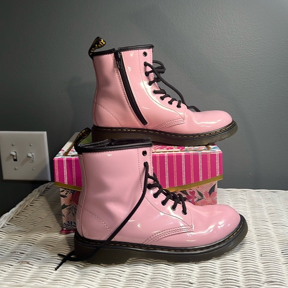 Dr. Marten Pink Leather Boots - Picture 4 of 16